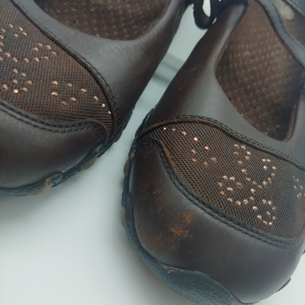 Skechers | Brown Bling Leather Bejewl Sneaker 7.5 - Picture 8 of 13